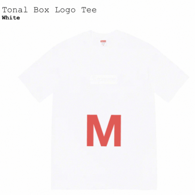supreme tonal box logo tee 23ss