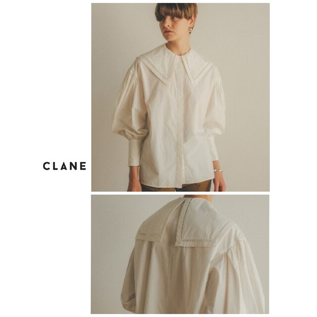 CLANE(クラネ)のCLANE  クラネ  ビッグカラーパフトップス レディースのトップス(シャツ/ブラウス(長袖/七分))の商品写真