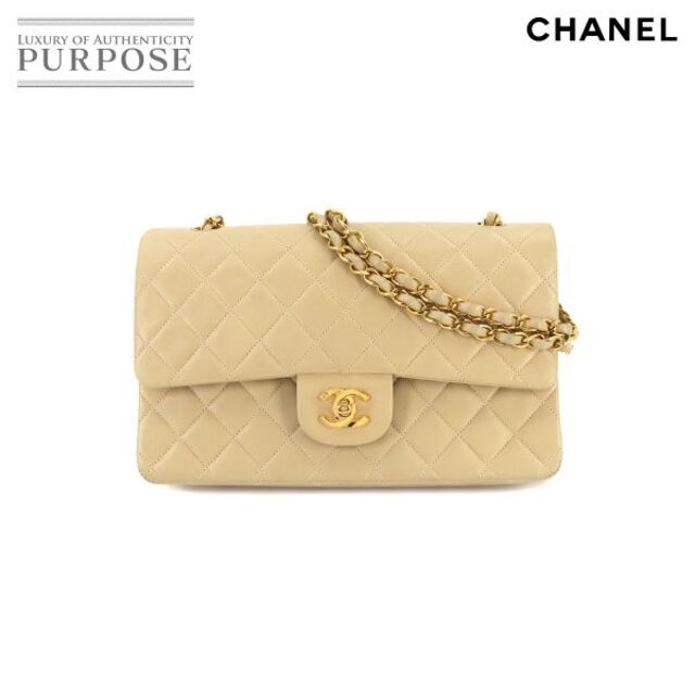 在庫僅少】 マトラッセ CHANEL シャネル 新品同様 CHANEL 25 90178917 VLP 金具 ゴールド A01112 ベージュ  レザー バッグ ショルダー チェーン ショルダーバッグ