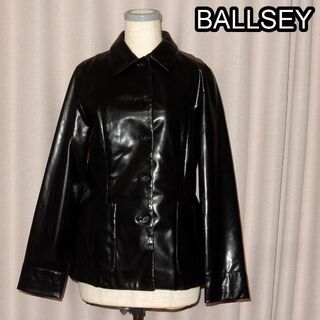 ボールジィ(Ballsey)のBALLSEY｜ボールジィ　黒いフェイクレザージャケット(テーラードジャケット)
