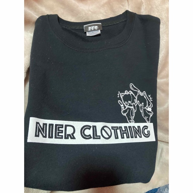 NieR 　BOX LOGO BLACK CUTSEW 【NieRちゃん&ミケ】 メンズのトップス(Tシャツ/カットソー(七分/長袖))の商品写真