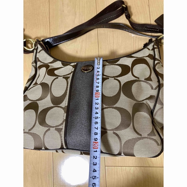 日本直営 COACH コーチ シグネチャー ハンドバッグ 2way ブラウン www