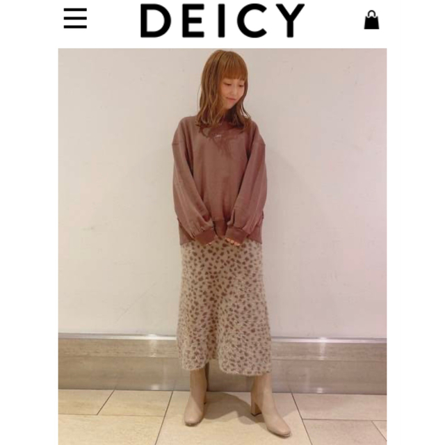 deicy(デイシー)のデイシー DEICY レオパード柄 ボアスカート レディースのスカート(ロングスカート)の商品写真