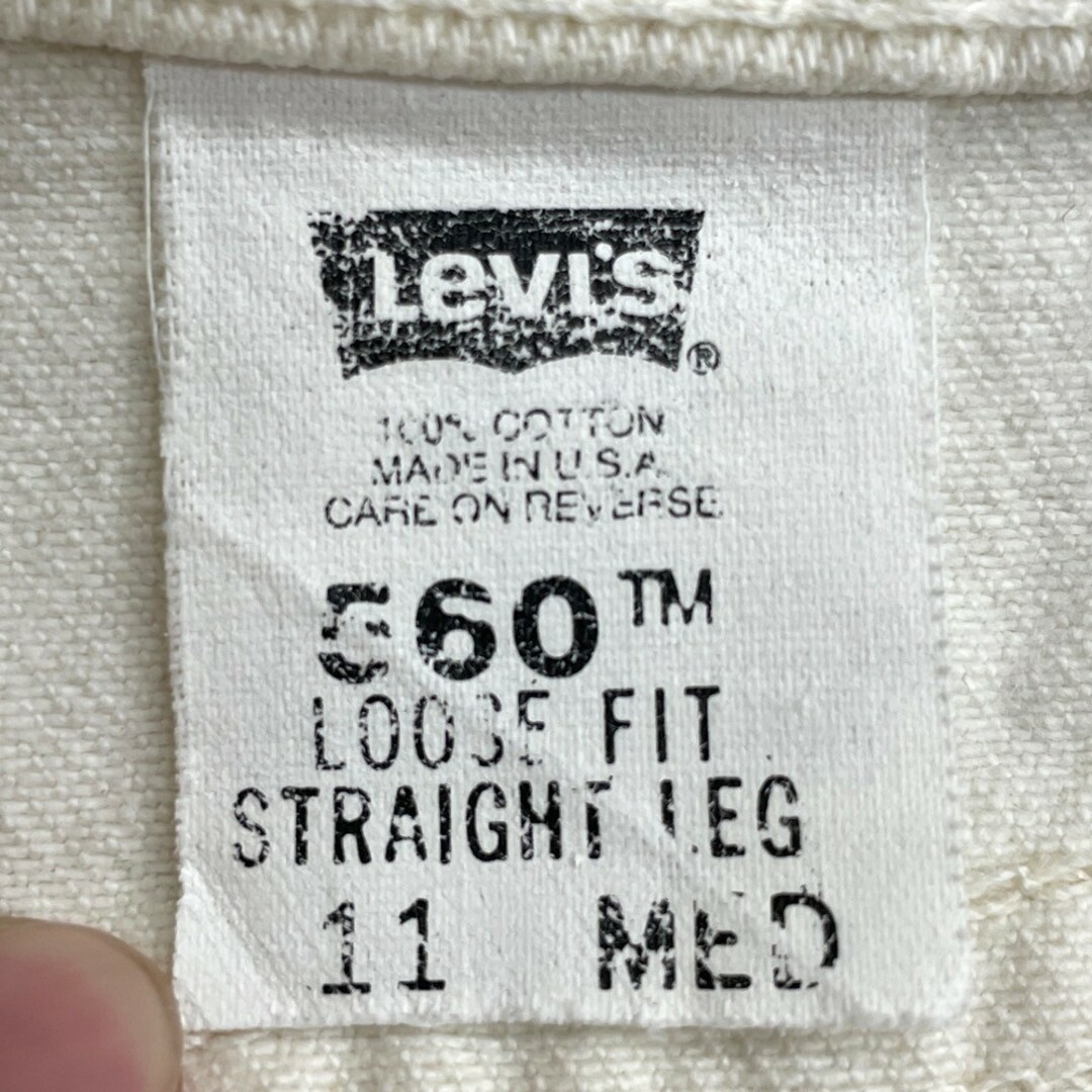 リーバイス Levi's 560 デニム パンツ テーパード サイズ：W31 L30.5 オフホワイト MADE IN U.S.A【Levis】 LOOSE FIT STRAIGHT LEG