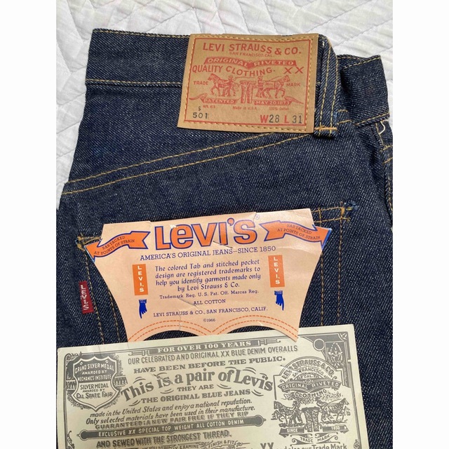 VINTAGE LEVIS 501Ｅ　S type  DEAD STOCK