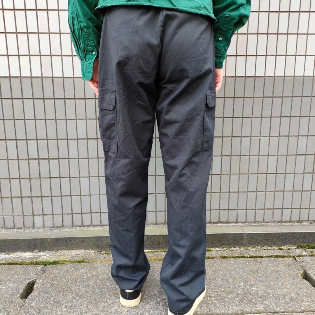 ディッキーズDickiesカーゴパンツワークパンツ黒ブラック無地ヴィンテージ