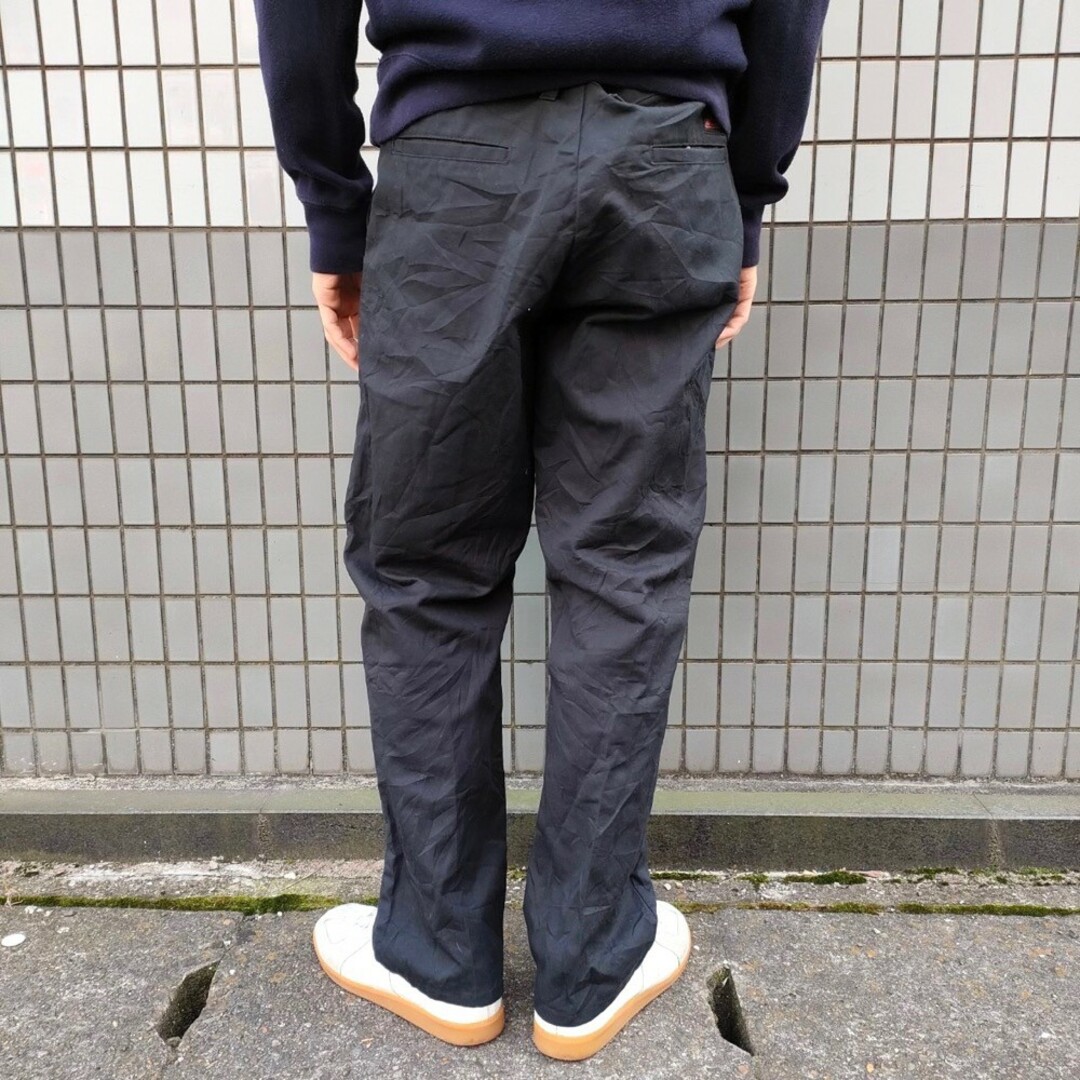 Dickies(ディッキーズ)のディッキーズ Dickies ワークパンツ チノパンツ 無地 サイズ：W34~36 L29.5 ブラック 【中古】 メンズのスーツ(スラックス/スーツパンツ)の商品写真