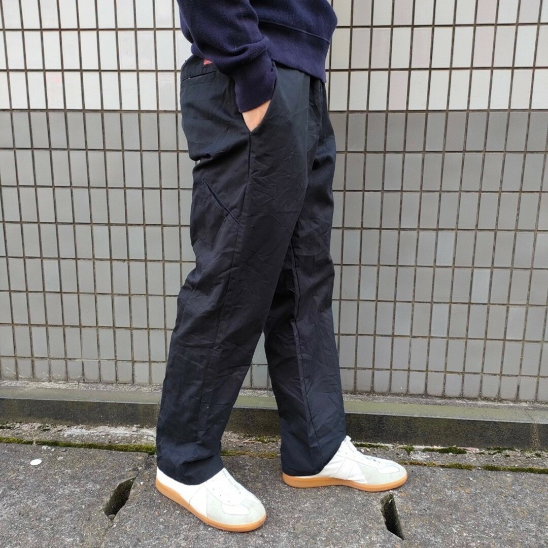 Dickies(ディッキーズ)のディッキーズ Dickies ワークパンツ チノパンツ 無地 サイズ：W34~36 L29.5 ブラック 【中古】 メンズのスーツ(スラックス/スーツパンツ)の商品写真