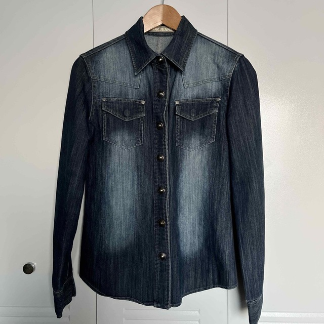cook jeans デニムシャツシャツ レディースのトップス(シャツ/ブラウス(長袖/七分))の商品写真