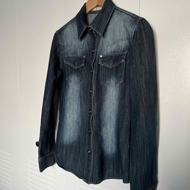 cook jeans デニムシャツシャツ レディースのトップス(シャツ/ブラウス(長袖/七分))の商品写真