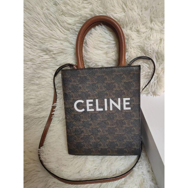100%正規品 celine - CELINE セリーヌ ミニバーティカルカバ