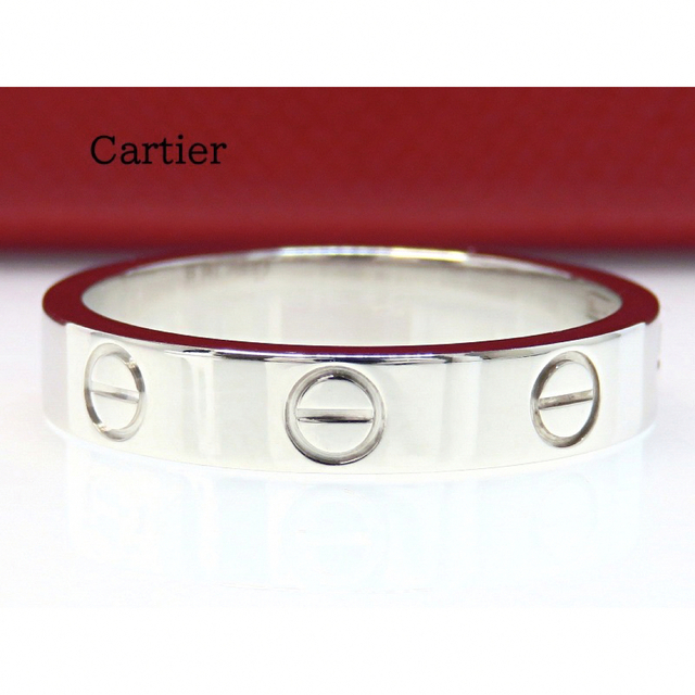 国産】 Cartier - Cartier カルティエ 750WG LOVE ウェディング リング