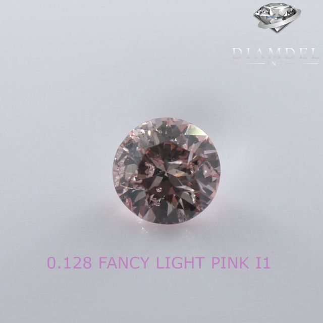 ピンクダイヤモンドルース/ F.LIGHT PINK/ 0.128 ct. 【正規逆輸入品