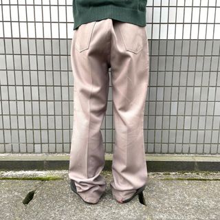 ラングラー/Wrangler ピケ素材 フレア パンツ　実寸：W34.5 L33.5 ベージュ　Made in U.S.A デッドストック Deadstock