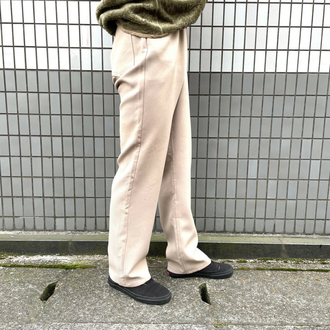 www.lacene.fr - メンズ ブーツカット スラックス チェック 古着