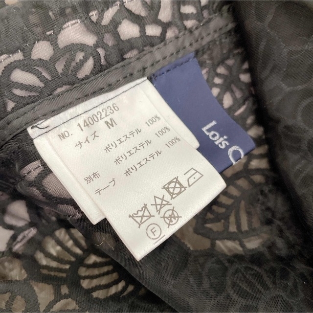 Lois CRAYON(ロイスクレヨン)のロイスクレヨン　シースルー　アウター　刺繍　黒　ブラック　スポーティー レディースのジャケット/アウター(ロングコート)の商品写真