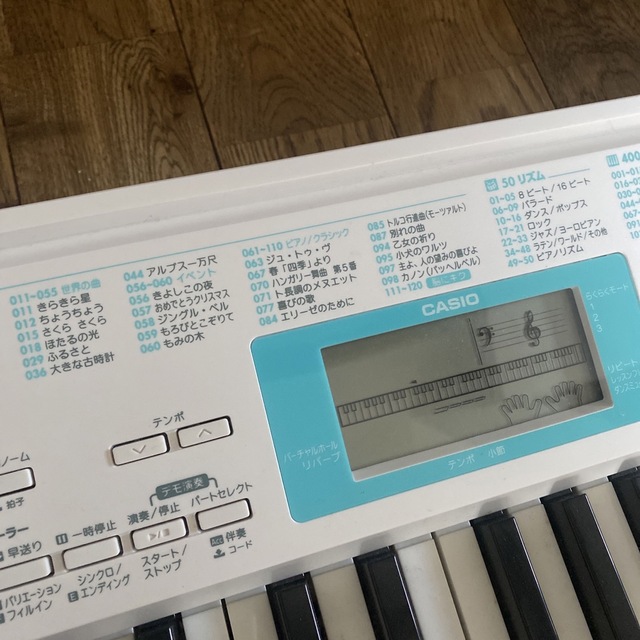 CASIO(カシオ)のCASIO電子キーボード電子ピアノ 美品フルセット 楽器の鍵盤楽器(電子ピアノ)の商品写真