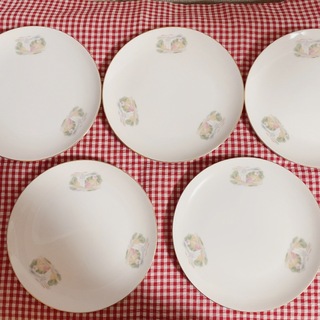 白いお皿　５枚セット(食器)