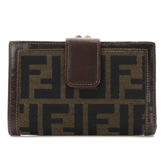 新品　FENDI 二つ折り財布　がま口