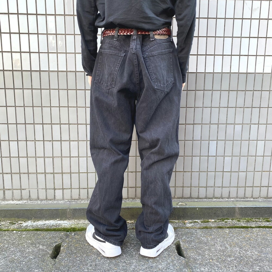 Wrangler(ラングラー)のラングラー Wrangler デニム パンツ テーパード RELAXED FIT PREMIUM QUALITY サイズ：W38 L32.5 ブラック 【中古】 メンズのスーツ(スラックス/スーツパンツ)の商品写真