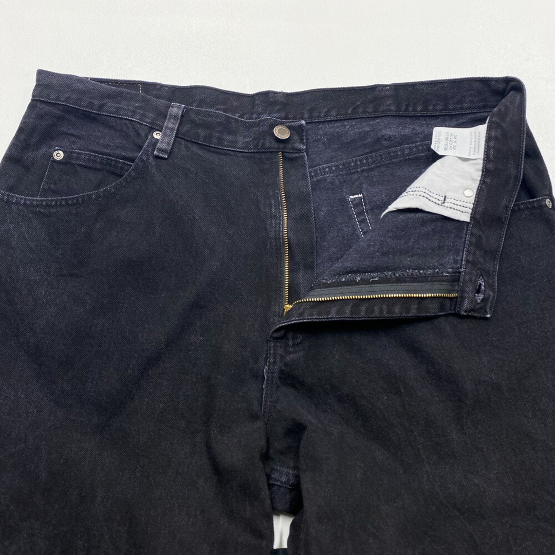 Wrangler(ラングラー)のラングラー Wrangler デニム パンツ テーパード RELAXED FIT PREMIUM QUALITY サイズ：W38 L32.5 ブラック 【中古】 メンズのスーツ(スラックス/スーツパンツ)の商品写真