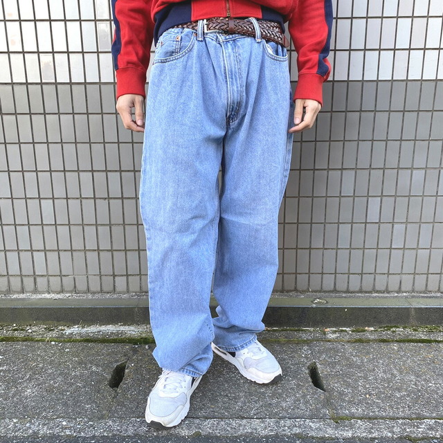 【W38】Levi`s リーバイス 550  デニムパンツ　ライトブルー