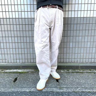 ラルフローレン(Ralph Lauren)のポロ ラルフローレン Polo Ralph Lauren チノパンツ ツータック サイズ：W37 L27.5 ベージュ 【中古】CLASSIC FIT PLEATED(スラックス/スーツパンツ)