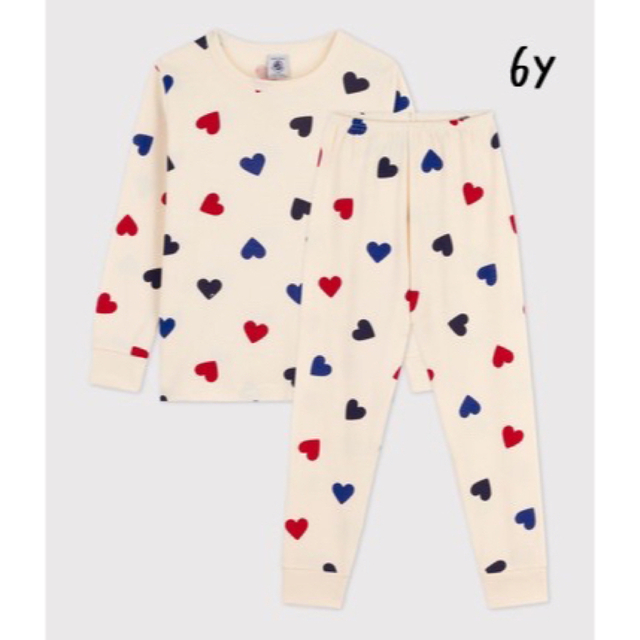 PETIT BATEAU(プチバトー)の【新品未使用】プチバトー パジャマ 6y キッズ/ベビー/マタニティのキッズ服女の子用(90cm~)(パジャマ)の商品写真