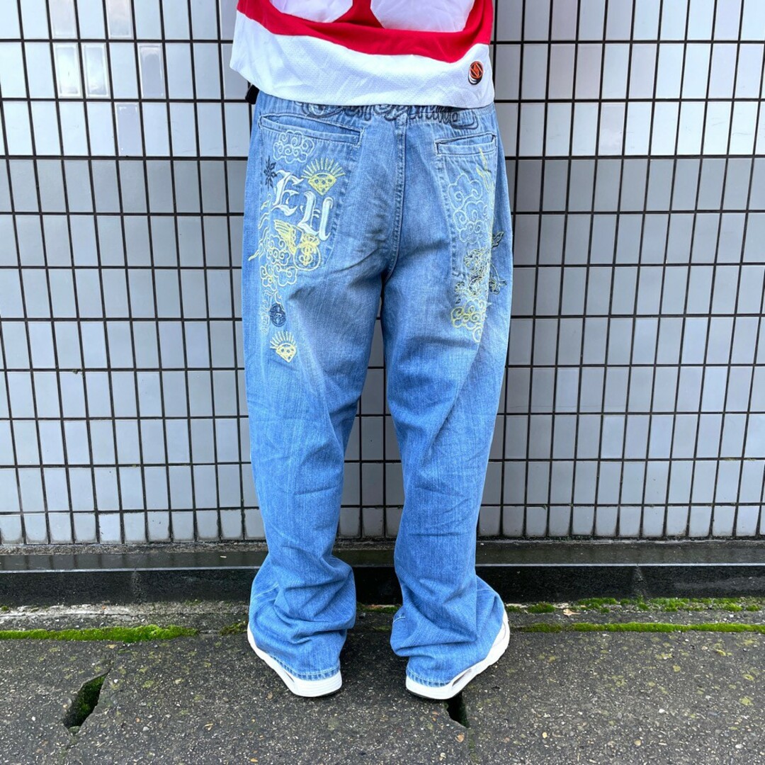 エコー アンリミテッド ecko unltd. バギー デニム パンツ ロゴ 刺繍