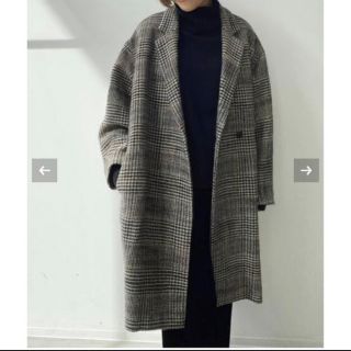 アパルトモンドゥーズィエムクラス(L'Appartement DEUXIEME CLASSE)のL'Appartement Check W Coat(ロングコート)