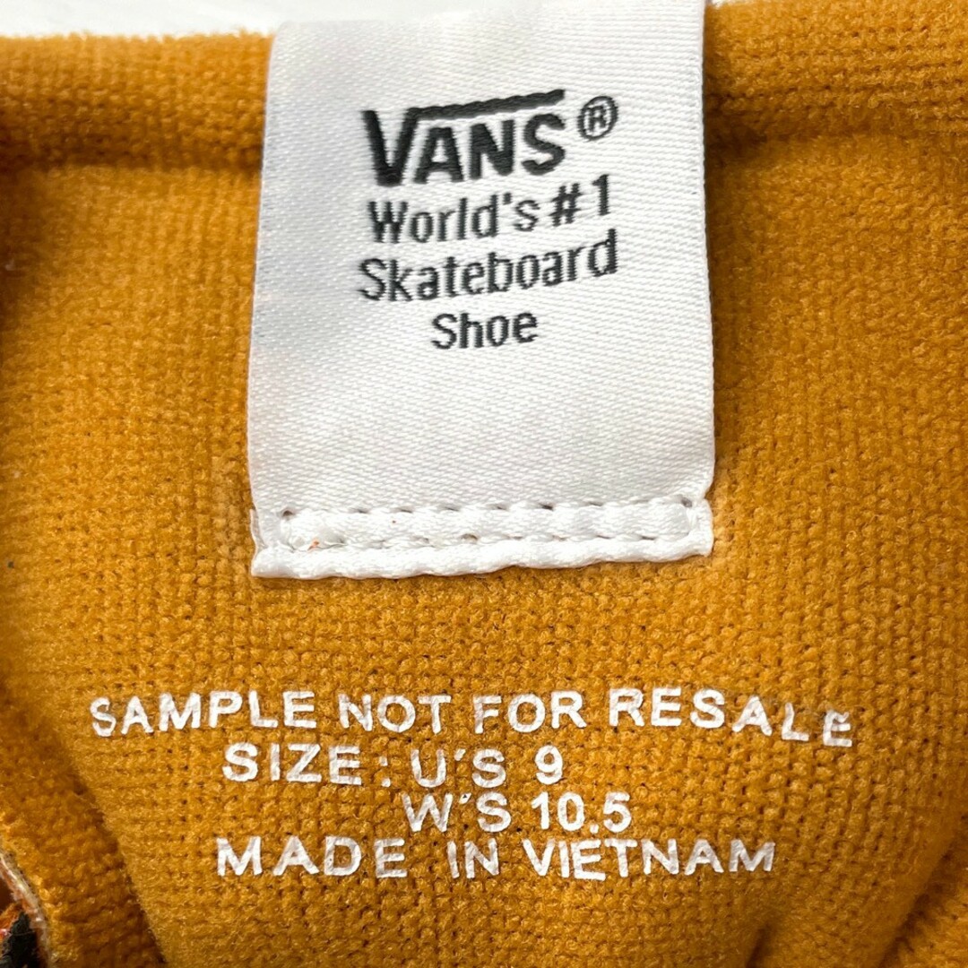 バンズ パラドックス VANS Paradoxxx キャンバス×スエード スニーカー サイズ：US 9 オレンジ 【サンプル品】  新品VN0A3TKKXK2