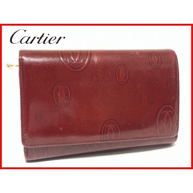 Cartier カルティ 2つ折り 財布 ハッピーバースデー D6