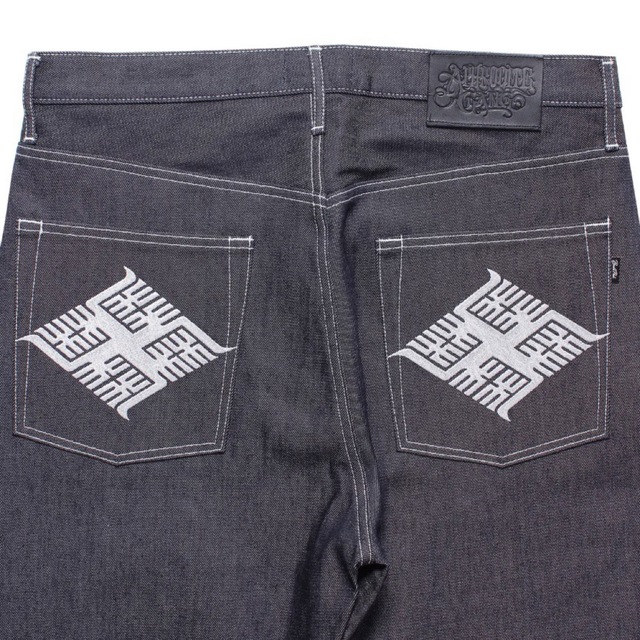 舐達麻 麻LOGO PANTS デニム-