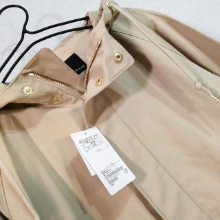 タグ付属 green label NEWハッスイ フード ブルゾン 春 ベージュ