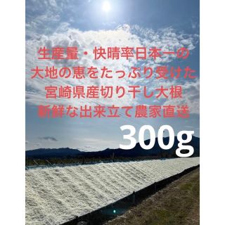 【冬季限定・農家直送】日本一の宮崎県産千切り（切り干し）大根　300g(乾物)