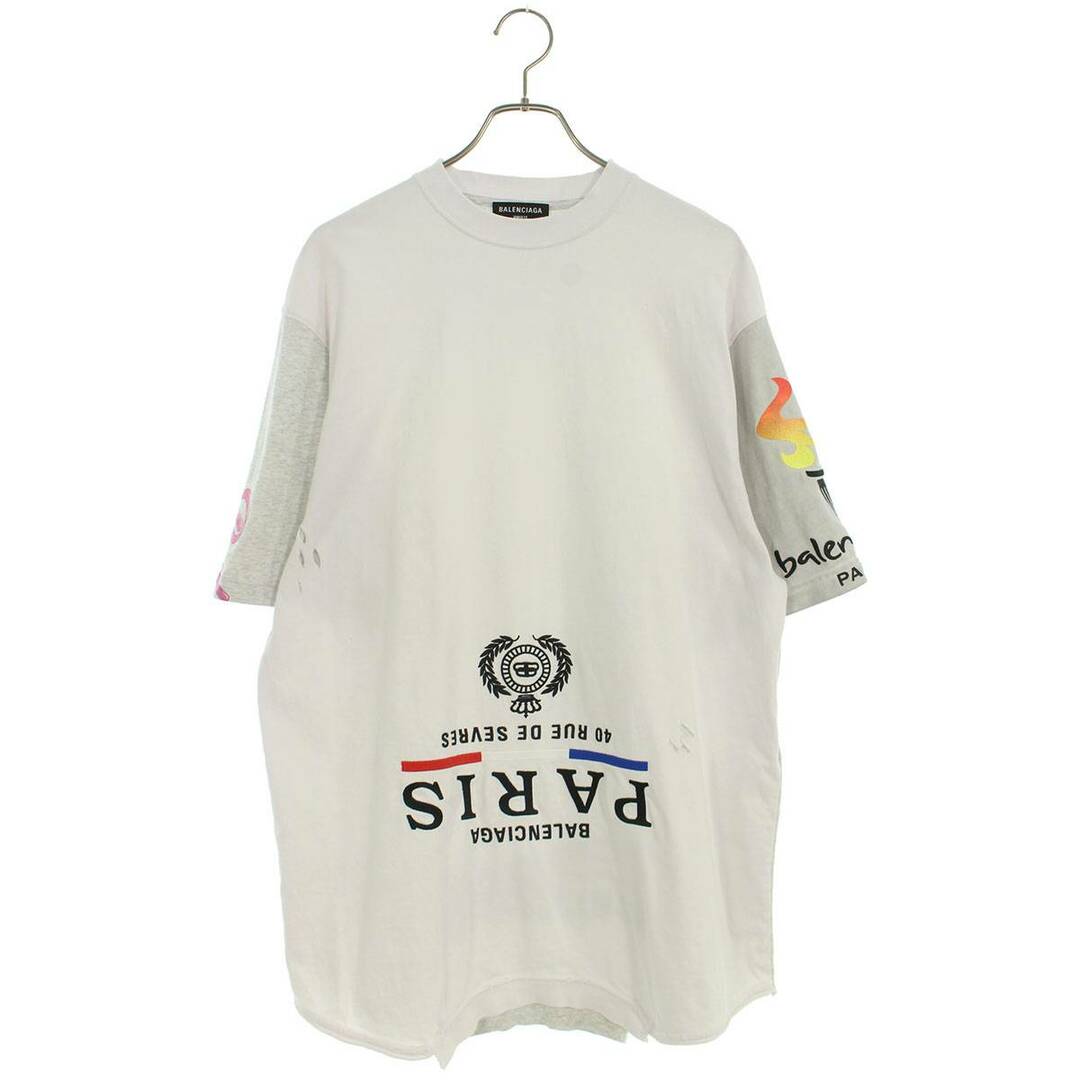 ラスト１点！メンズ ワッフル セットアップ　上下セット　グレー　白　2XL