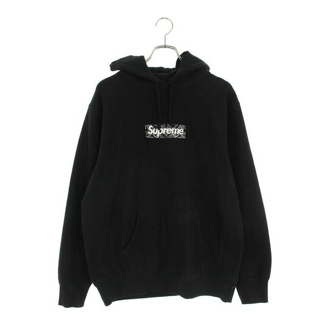 シュプリーム  19AW  Bandana Box Logo Hooded Sweatshirt バンダナボックスロゴプルオーバーパーカー メンズ S