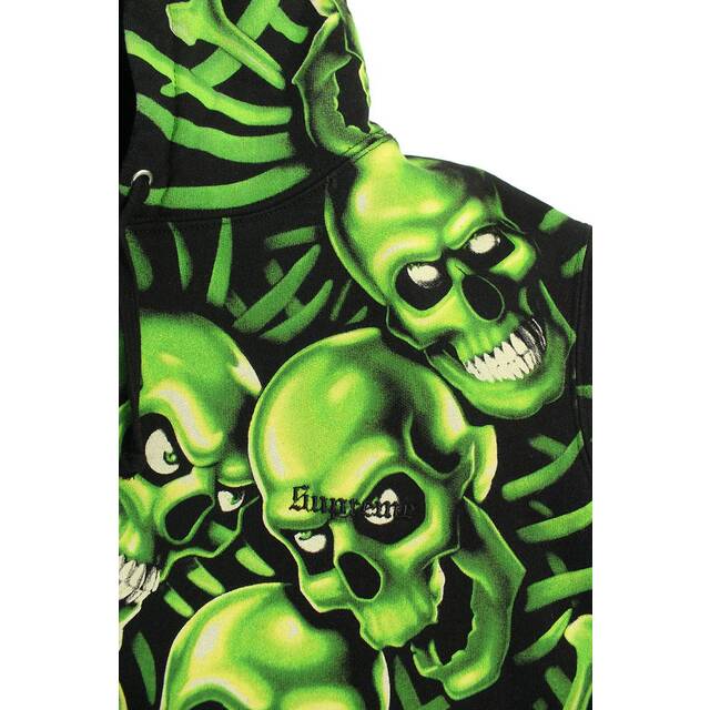 シュプリーム 18SS Skull Pile Hooded Sweatshirt スカル総柄パーカー