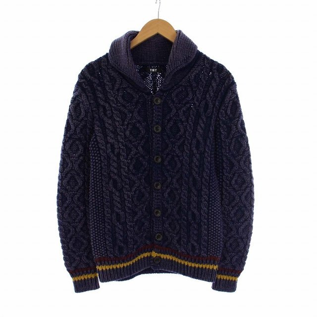 TMT WASHED CABLE SHAWL CARDIGAN カーディガン