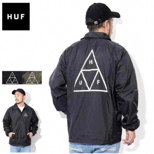 HUF(ハフ)「ESSENTIALS TT COACHES」コーチジャケット L