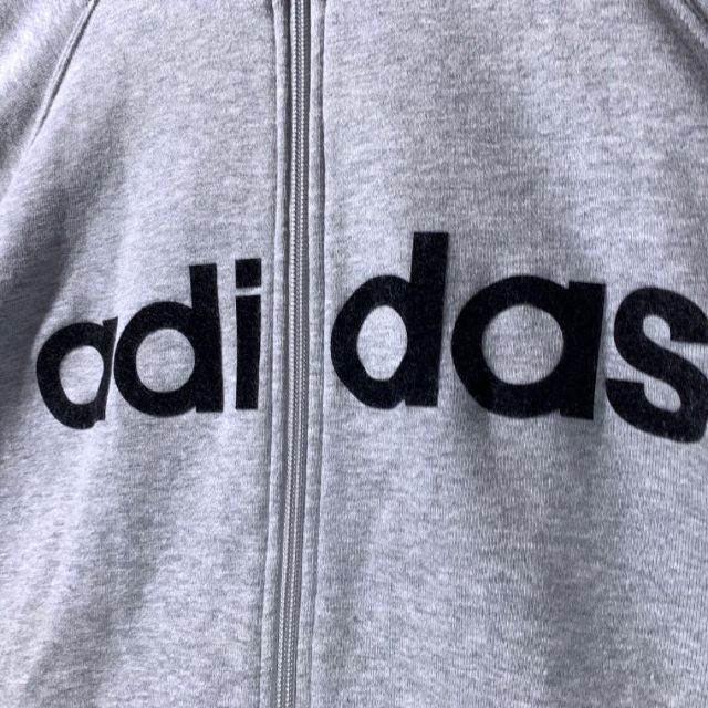 adidas(アディダス)の00s adidas ライン ジップスウェット トラックジャケット グレー XL メンズのトップス(ジャージ)の商品写真