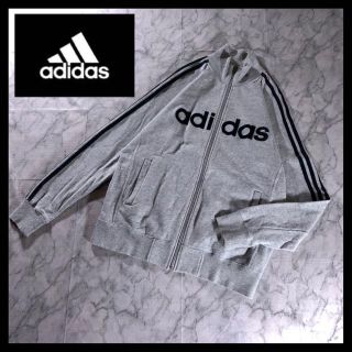 アディダス(adidas)の00s adidas ライン ジップスウェット トラックジャケット グレー XL(ジャージ)