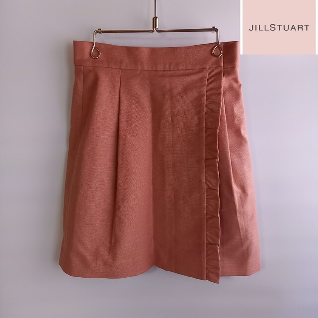 JILLSTUART(ジルスチュアート)のジルスチュアート JILLSTUART ジーナスラブラップ風スカート ピンク レディースのスカート(ひざ丈スカート)の商品写真