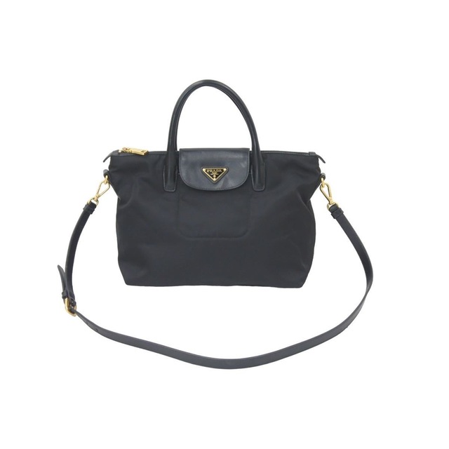 高価値セリー 鞄 ブラック ハンドバッグ ナイロン 2WAY プラダ PRADA