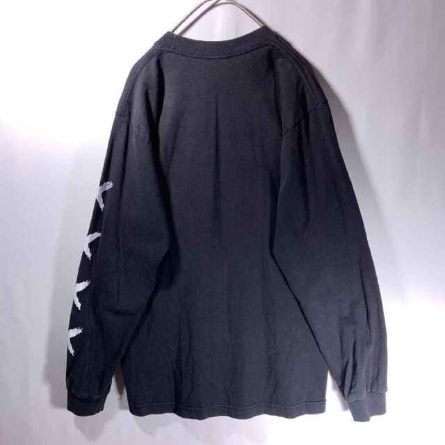 希少 US古着 PRO5 チャールズマンソン ロング Tシャツ 黒 Mの 希少 US古着 PRO5 チャールズマンソン ロング Tシャツ 黒 Mの