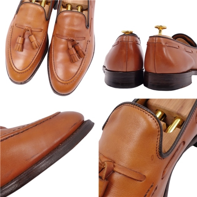 イード＆レベンスクロフト Ede & Ravenscroft ローファー タッセル シューズ 4ワラント カーフレザー メンズ 革靴 8(27cm相当) ブラウン メンズの靴/シューズ(ドレス/ビジネス)の商品写真
