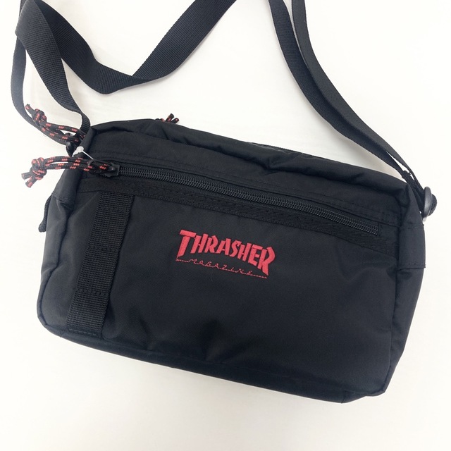 THRASHER(スラッシャー)のせとなさん専用THRASHAER ショルダーバッグ　ボディーバッグ　黒　ブラック メンズのバッグ(ボディーバッグ)の商品写真