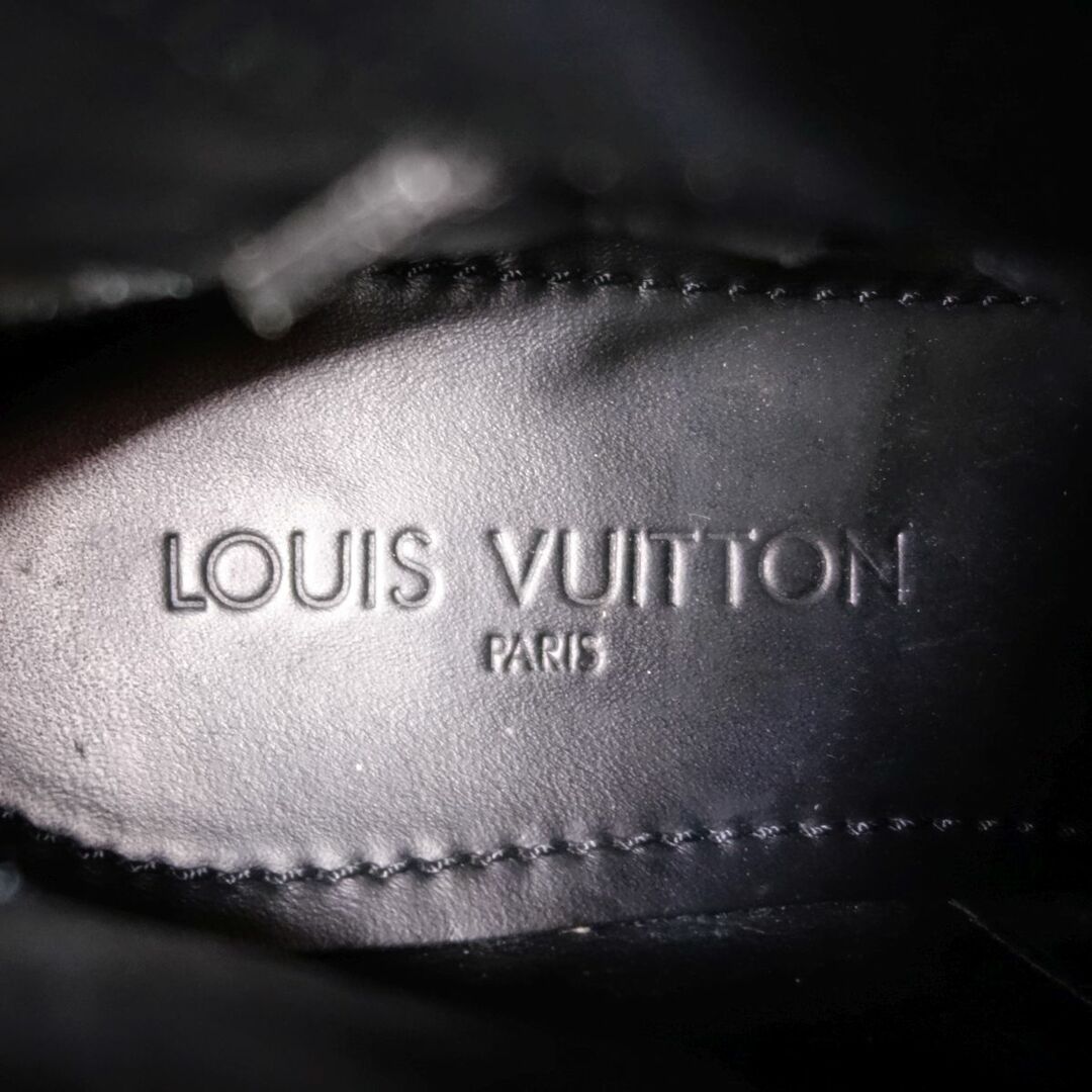 LOUIS VUITTON(ルイヴィトン)のルイヴィトン LOUIS VUITTON ブーツ ダミエ・アンフィニ サイドジップ ショートブーツ メンズ 靴 7.5(26cm相当) ブラック メンズの靴/シューズ(ブーツ)の商品写真