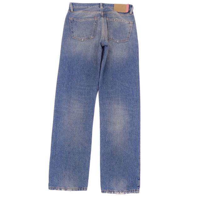 アクネストゥディオズ Acne Studios Bla Konst パンツ 1997Mid Blue Trash DENIM デニム ストレート ダメージ加工 レディース ボトムス 26/32 インディゴブルー 3