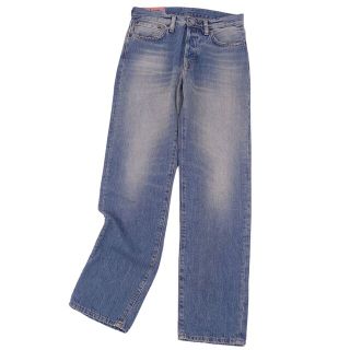 アクネストゥディオズ(Acne Studios)のアクネストゥディオズ Acne Studios Bla Konst パンツ 1997Mid Blue Trash DENIM デニム ストレート ダメージ加工 レディース ボトムス 26/32 インディゴブルー(デニム/ジーンズ)